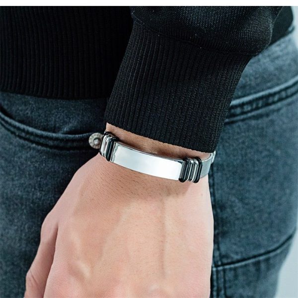 bracelet acier à graver