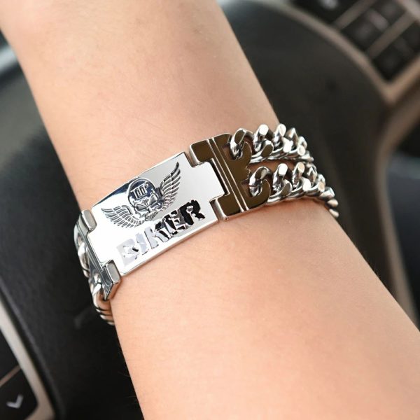 bracelet acier homme
