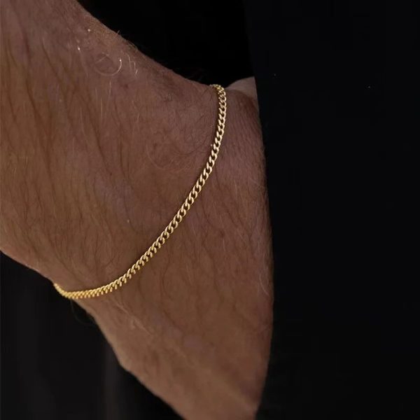 bracelet acier inoxydable doré