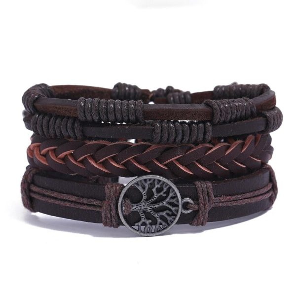 bracelet arbre de vie réglable pour homme
