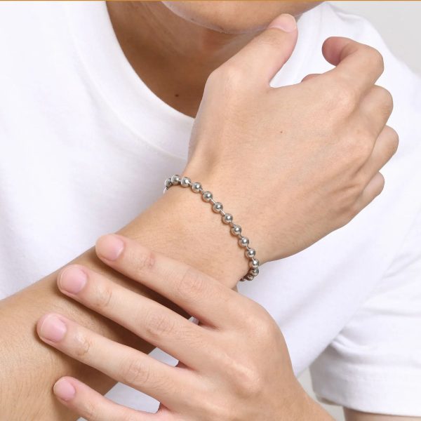 bracelet argent perle