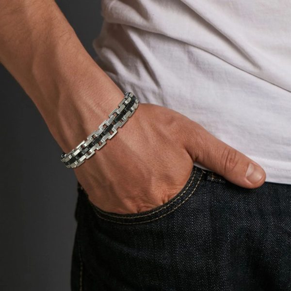 bracelet chaine acier inoxydable
