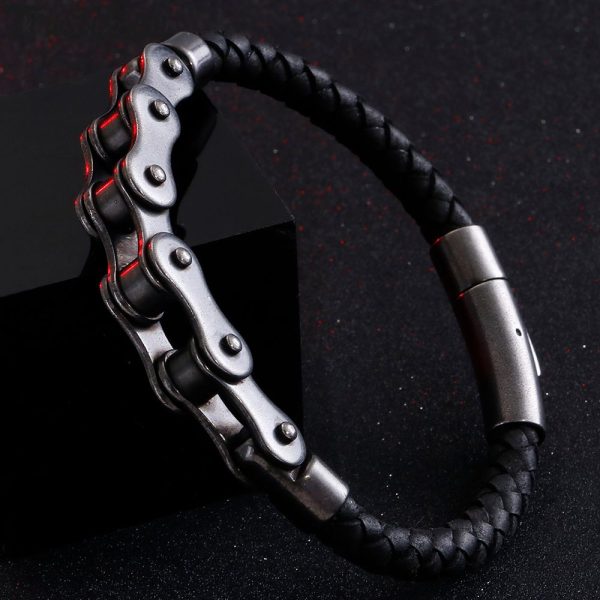 bracelet chaîne moto homme