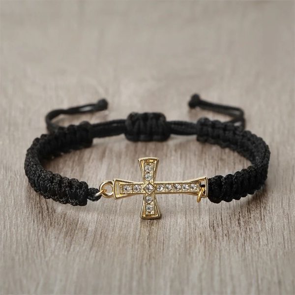 bracelet cordon avec strass