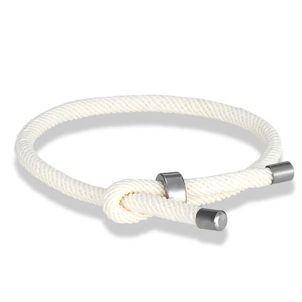 bracelet cordon blanc