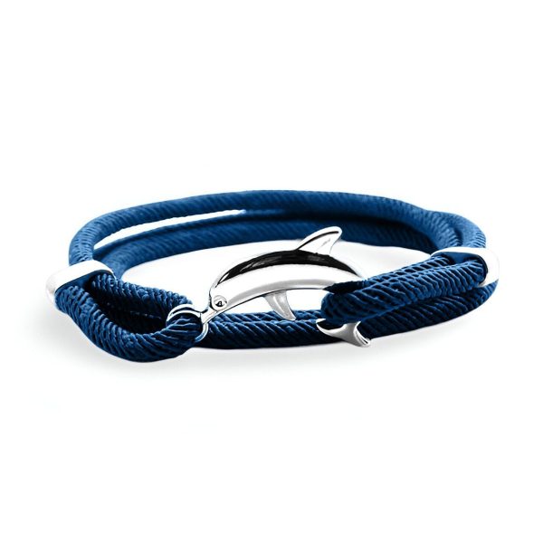 bracelet cordon dauphin pour homme