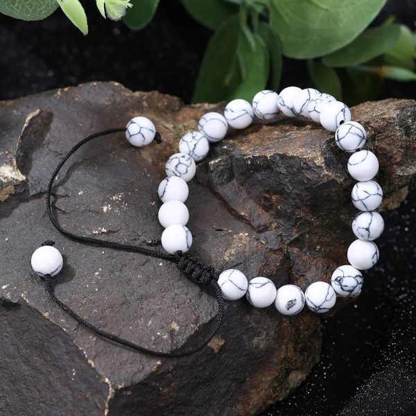 bracelet cordon et pierre
