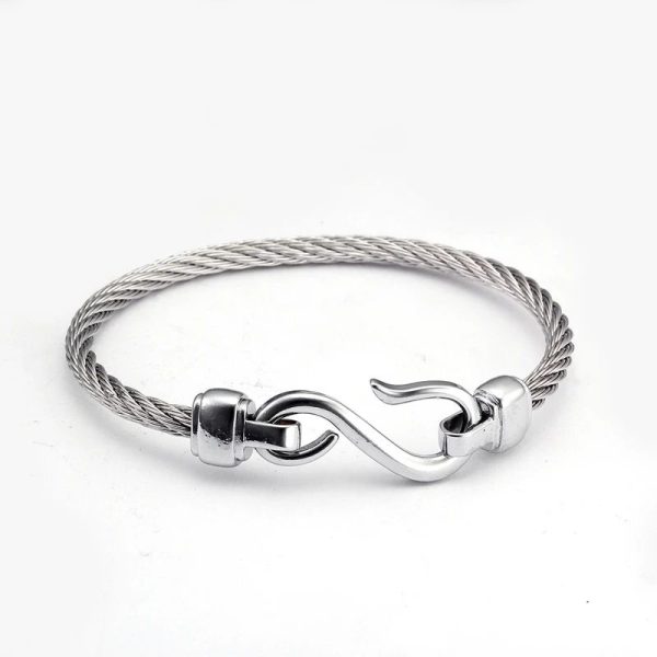 bracelet cordon homme argent