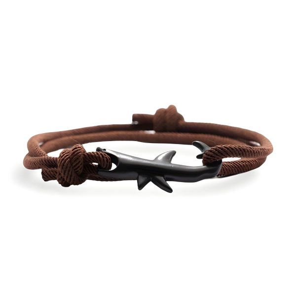 bracelet cordon motif requin