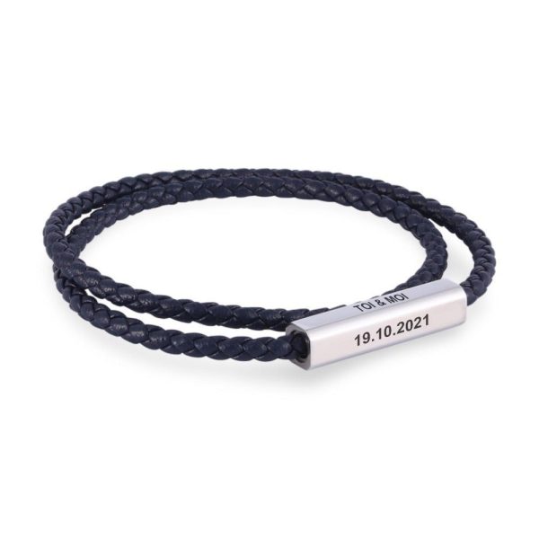bracelet cordon personnalisé en cuir