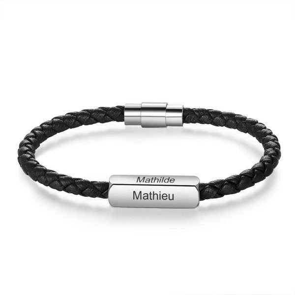 bracelet cordon personnalisé en cuir