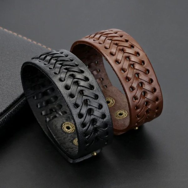 bracelet de force cuir hommes pas cher