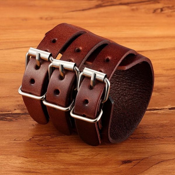 bracelet de force homme en cuir