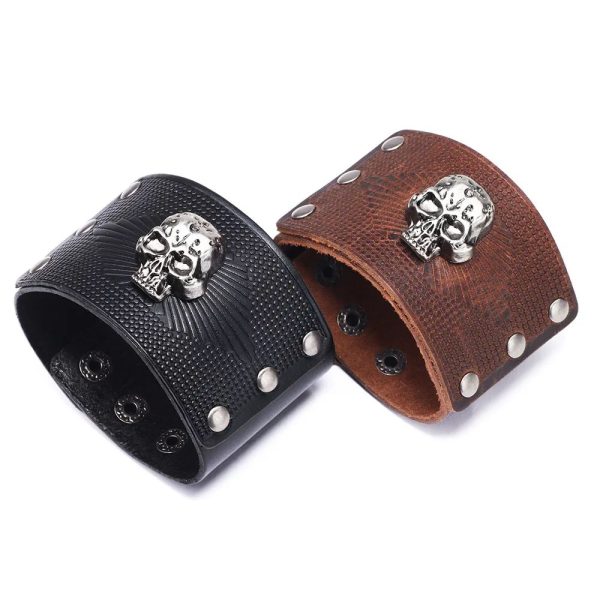 bracelet de force homme skull
