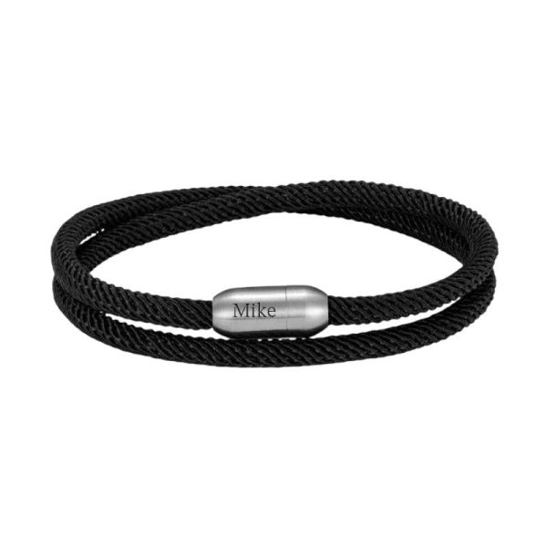 bracelet double cordon en nylon