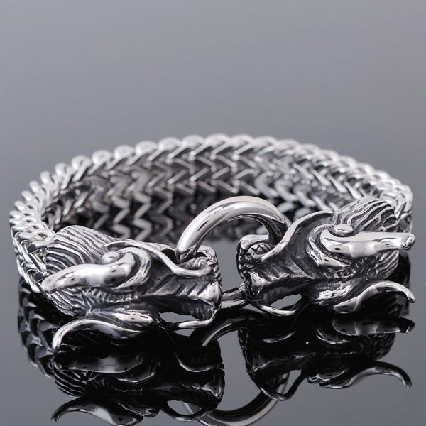 bracelet dragon argent