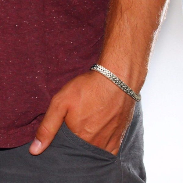 bracelet en acier pour homme