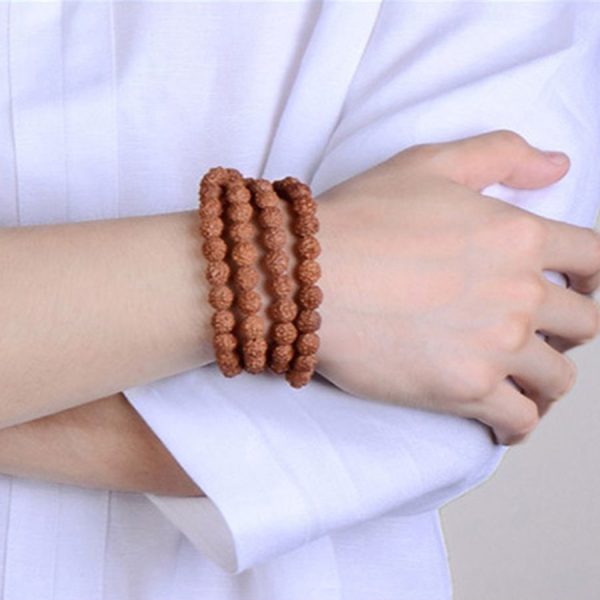 bracelet en graines de rudraksha