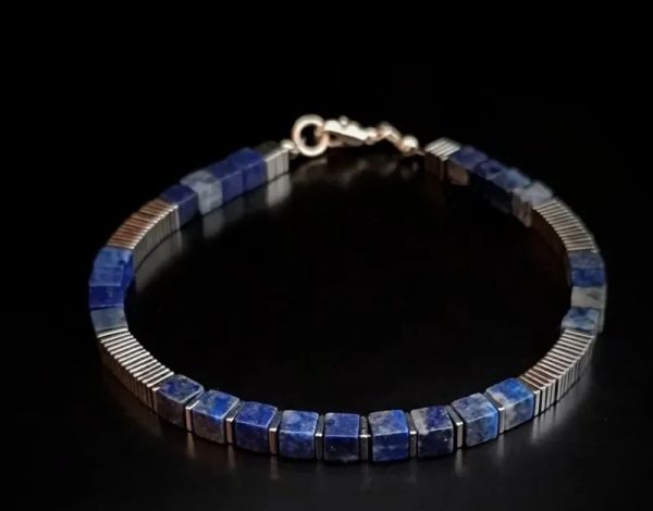 bracelet en pierre hématite mélange de pierre