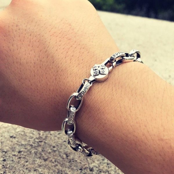 bracelet fleur de lotus argent