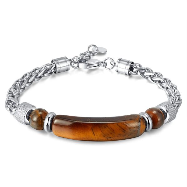 bracelet homme acier tressé