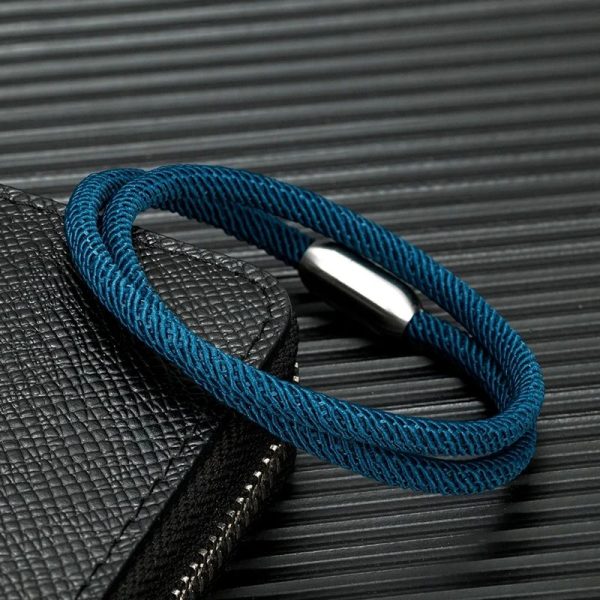 bracelet homme cordon luxe