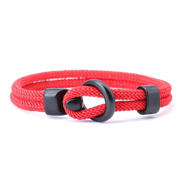 bracelet homme cordon rouge