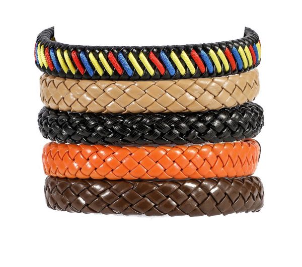 bracelet homme cuir argent