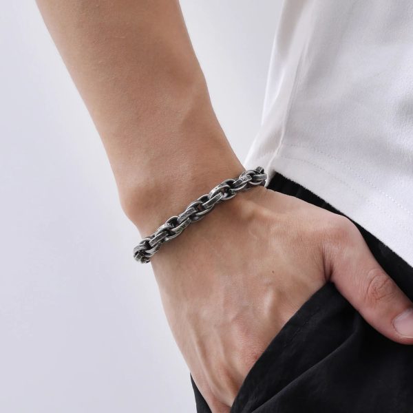 bracelet homme en acier