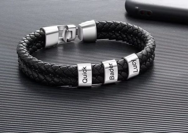 bracelet homme personnalisé cuir