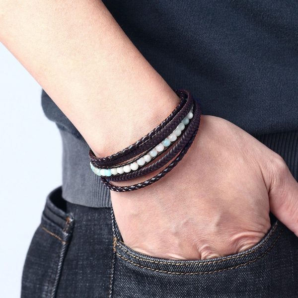 bracelet homme pierre de lune