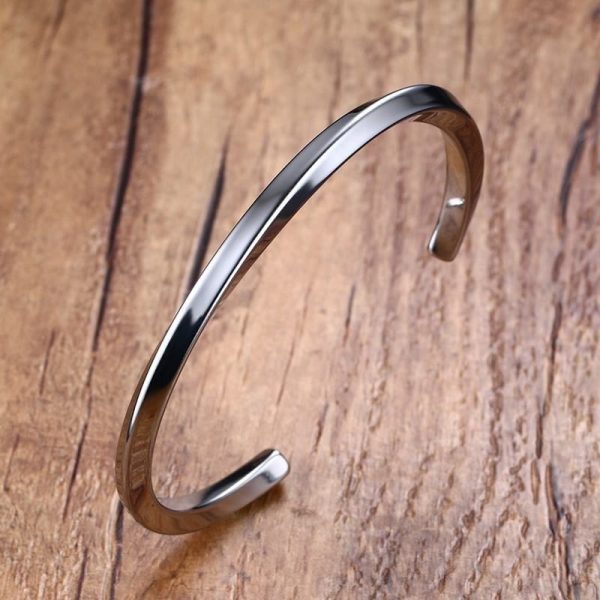 bracelet jonc acier inoxydable