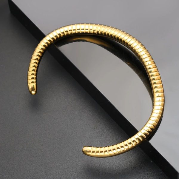 bracelet jonc en acier inoxydable