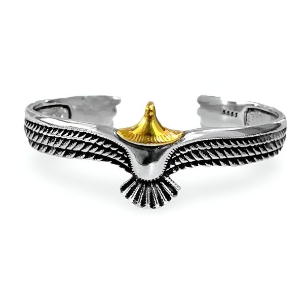 bracelet jonc en forme d'aigle