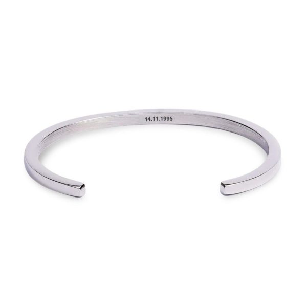 bracelet jonc personnalisée en acier inoxydable