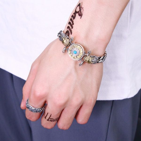 bracelet lotus argent
