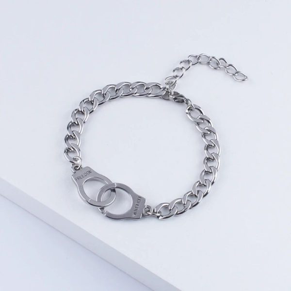 bracelet menotte chaine