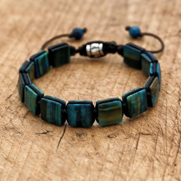 bracelet perle plate