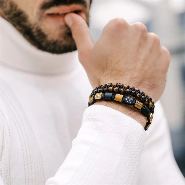 bracelet perles plates