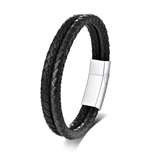 bracelet personnalisé en cuir double tour