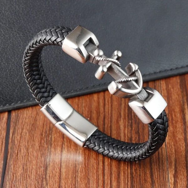 bracelet pour homme ancre