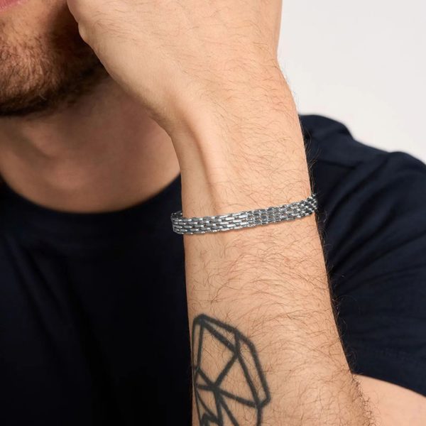 bracelet pour homme en acier inoxydable