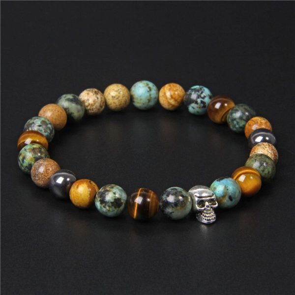 bracelet skull homme