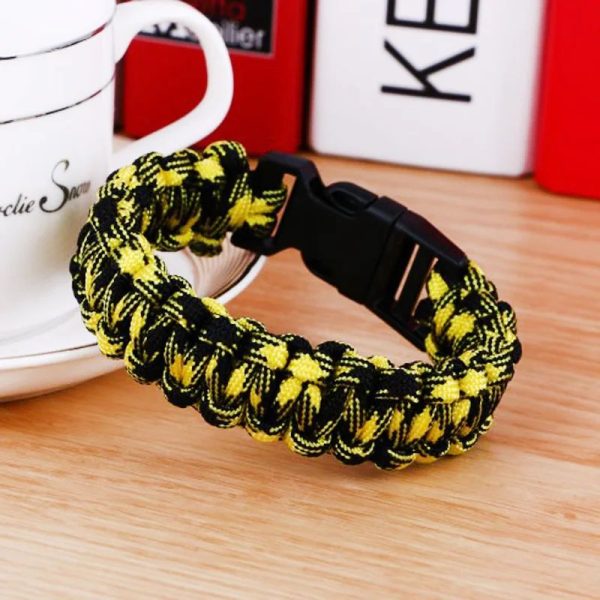 bracelet survie corde parachute