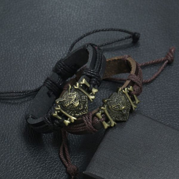 bracelet tête de loup