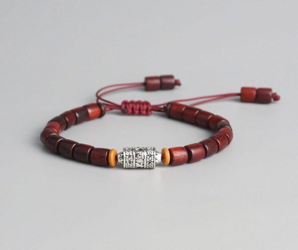 bracelet tibétain en bois