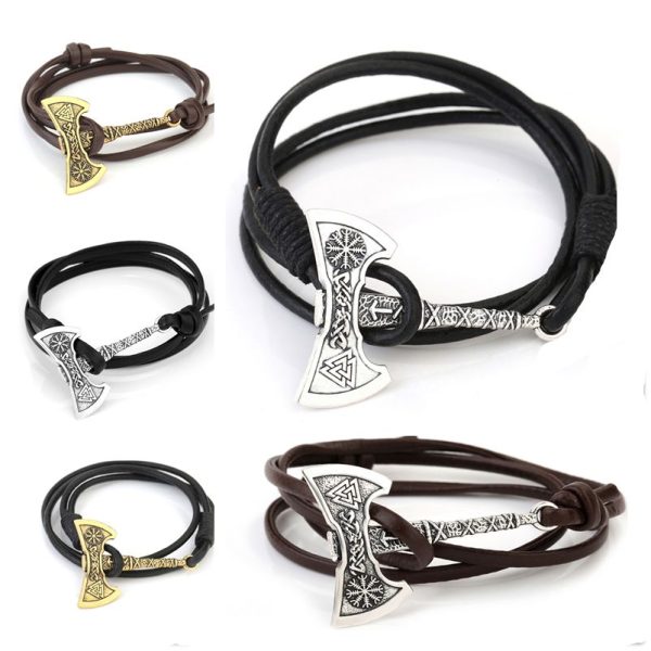 bracelet viking hache