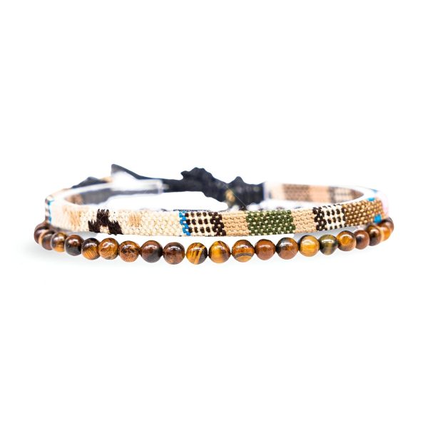 duo de bracelets tibétains porte-bonheur